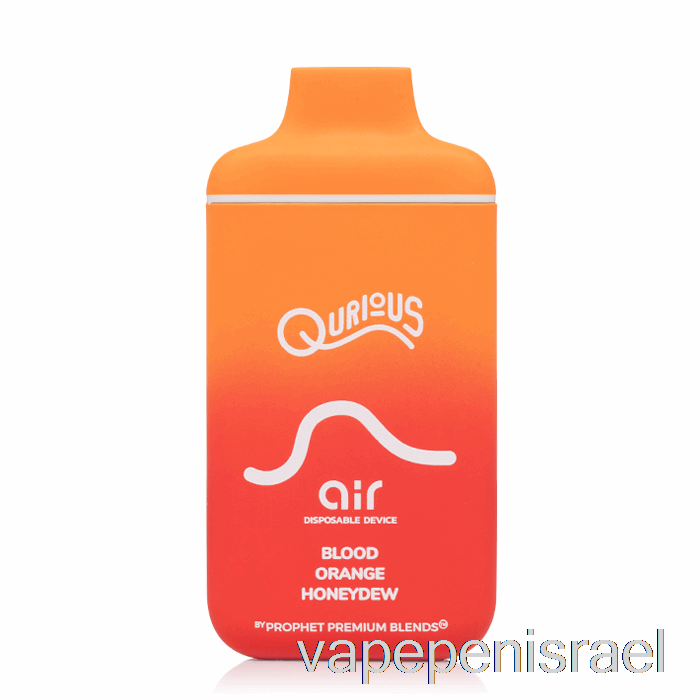 חד פעמי Vape Israel Qurious Air 6000 חד פעמי טל דבש תפוז דם